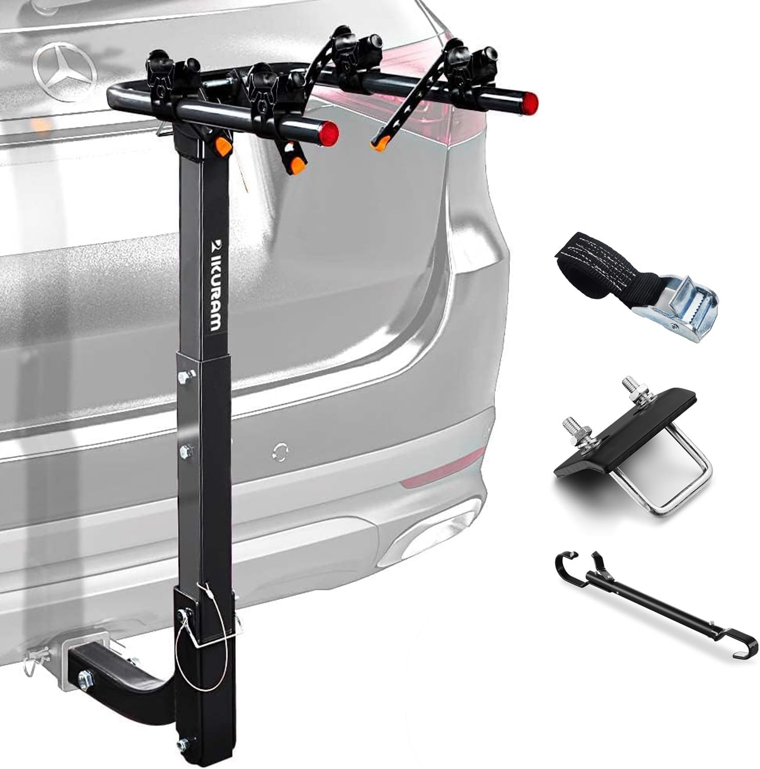2 Bike Rack Carrier for Cars, Trucks, and SUVs - Foldable Design