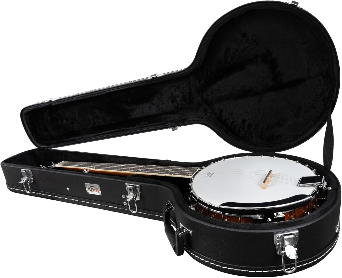 Gearlux 4-String and 5-String Banjo Hard Case for Travel