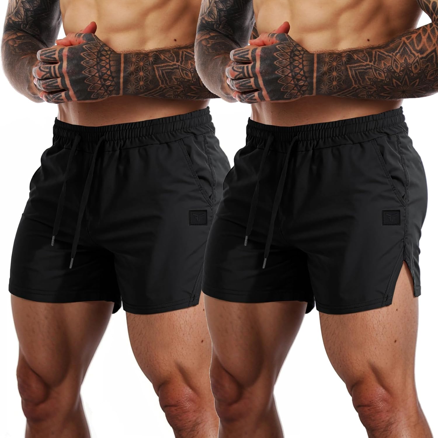 FLYFIREFLY Men's Gym Workout Shorts Quick Dry Lightweight Athletic