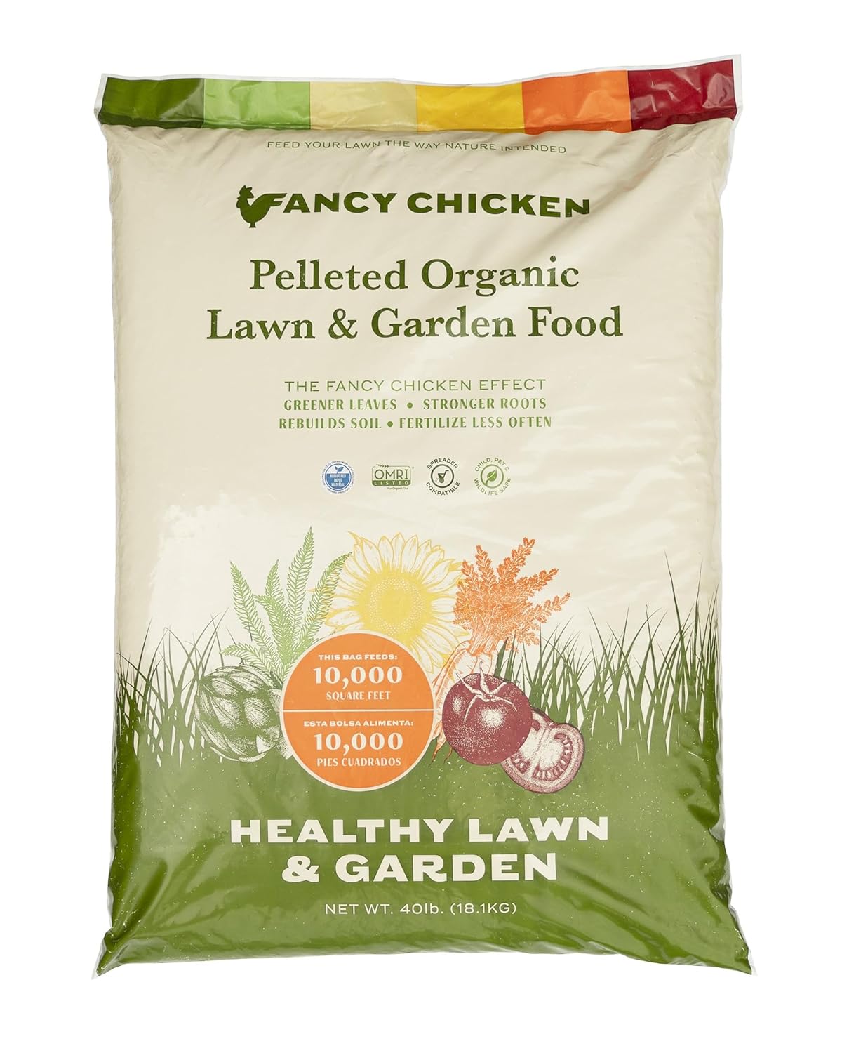 40lb Organic Lawn & Garden Food for Healthy Soil and Growth