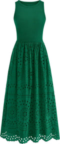 Dowerme Sleeveless A-Line Maxi Dress for Effortless Summer Wear