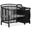 Mini Convertible Baby Crib & Changer - Compact 4-in-1 Convertible Crib