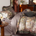 Vintage Floral Duvet Cover Set Queen - Long Staple Cotton Percale