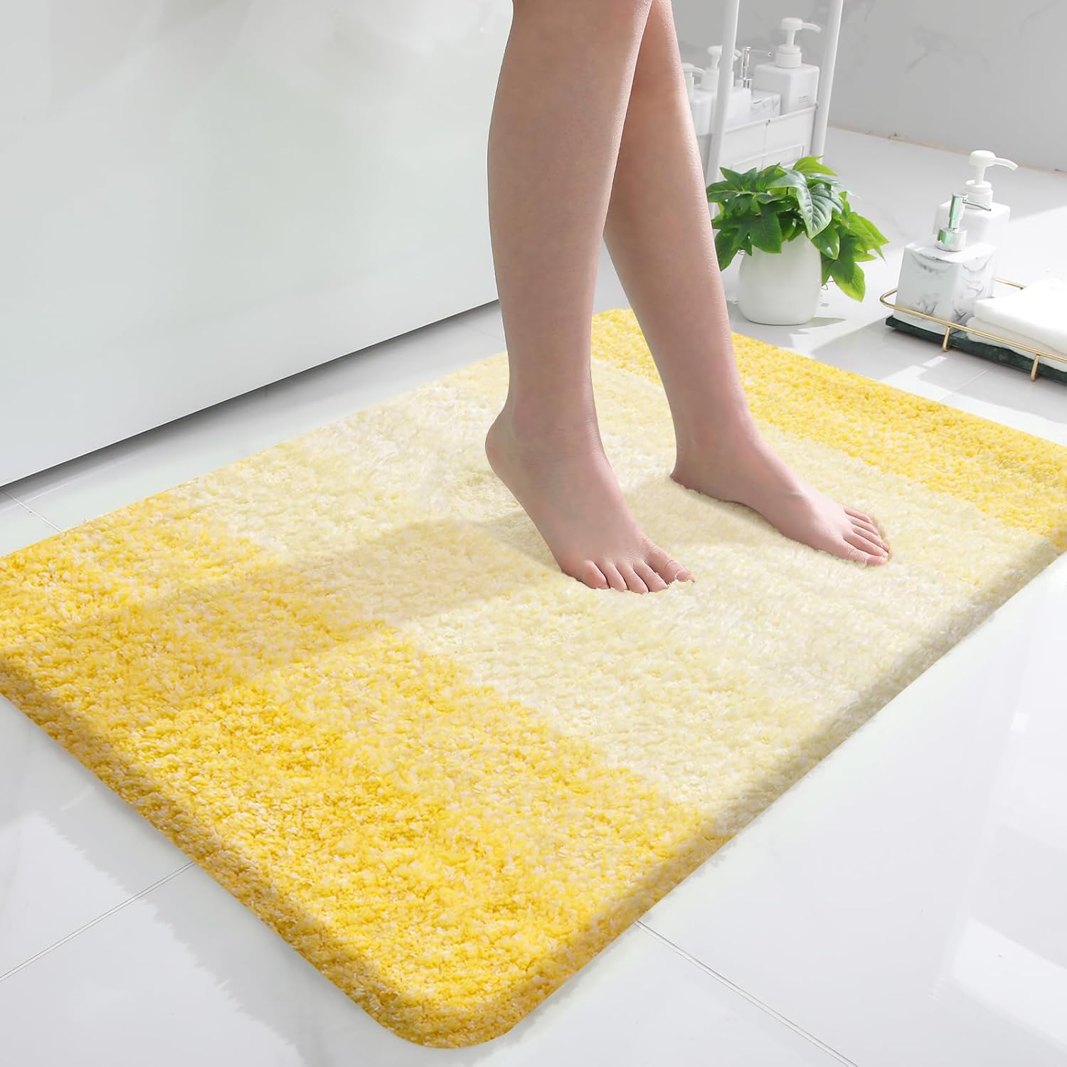 OLANLY Extra Soft Microfiber Bath Rugs for Cozy Bathroom Decor