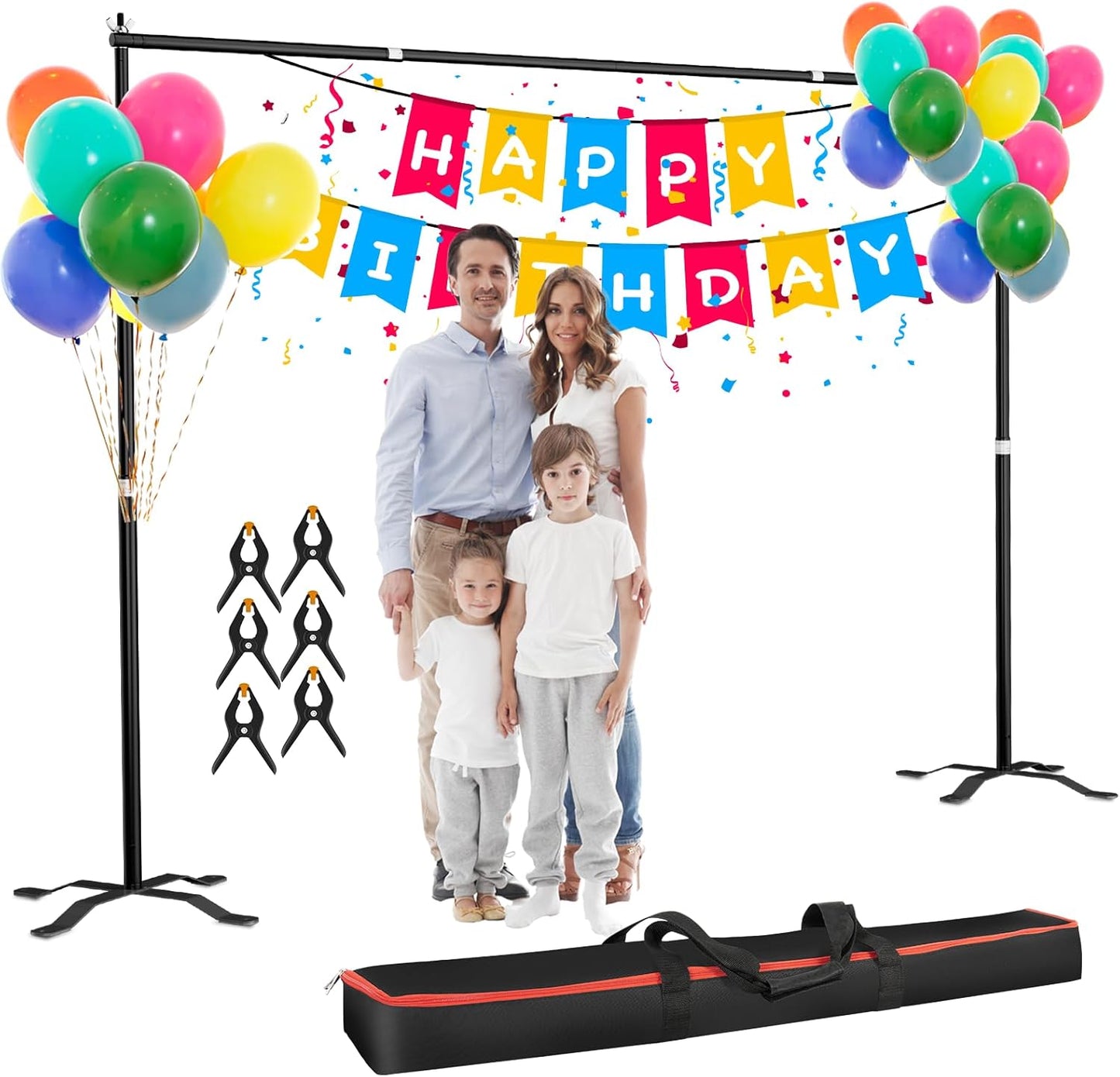 10x8.5ft Heavy Duty Backdrop Stand Kit for Photography Events