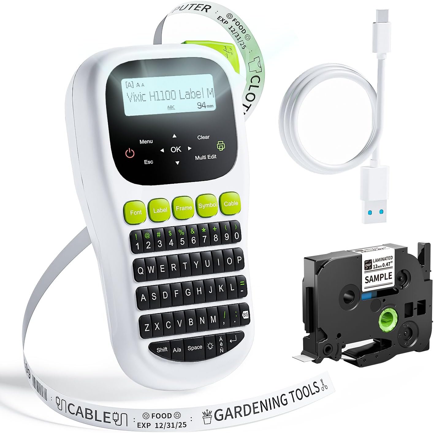 Vixic Handheld Label Maker: Easy Organization