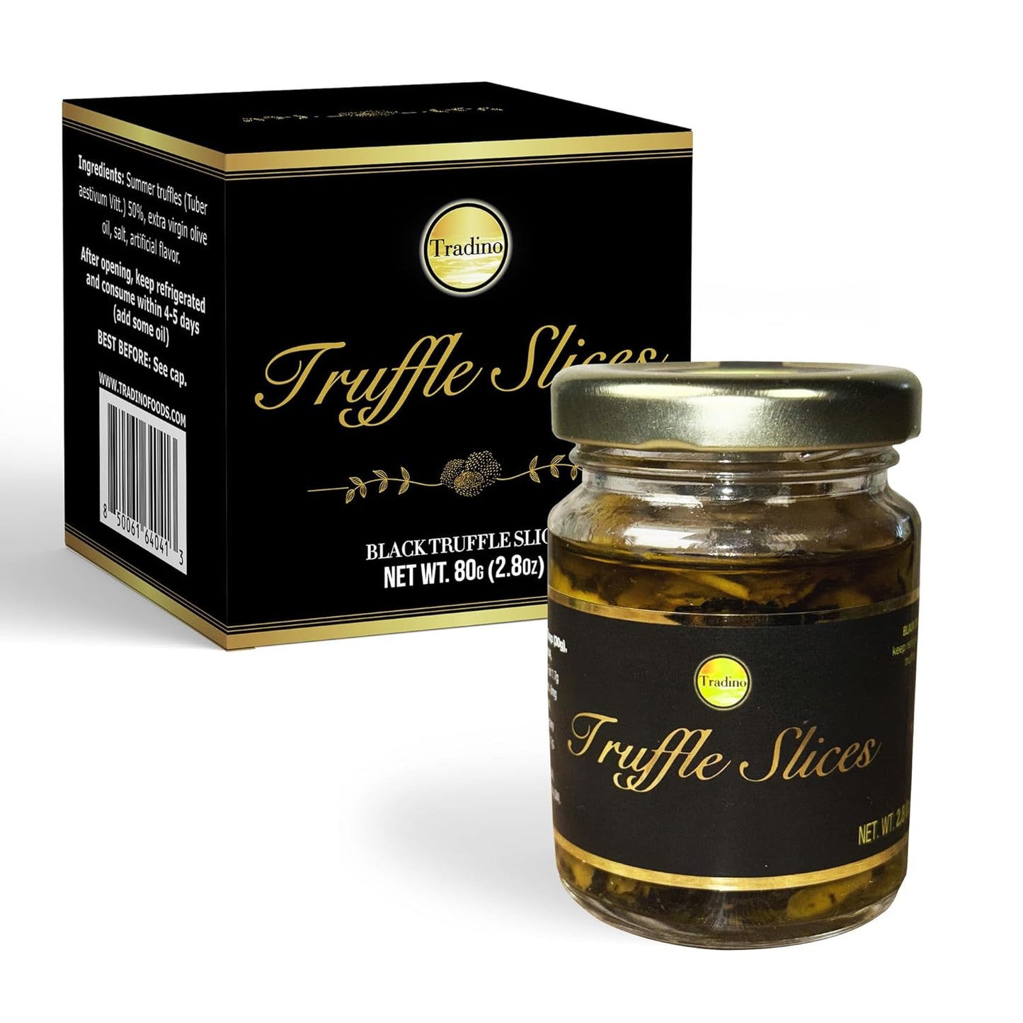 Tradino Premium Black Truffle Slices for Culinary Enthusiasts
