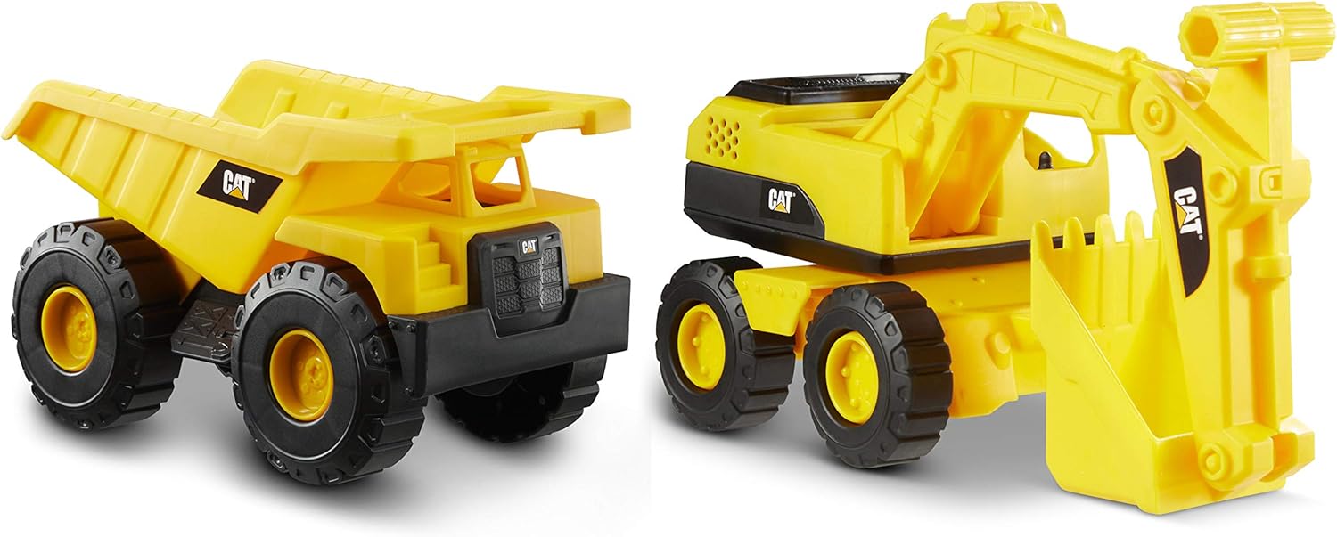 CAT Construction Tough Rigs 15 Inch Dump Truck & Excavator Set