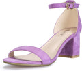 IDIFU Women's Cookie-LO Low Block Heels Chunky Sandals (Style VV7Q)