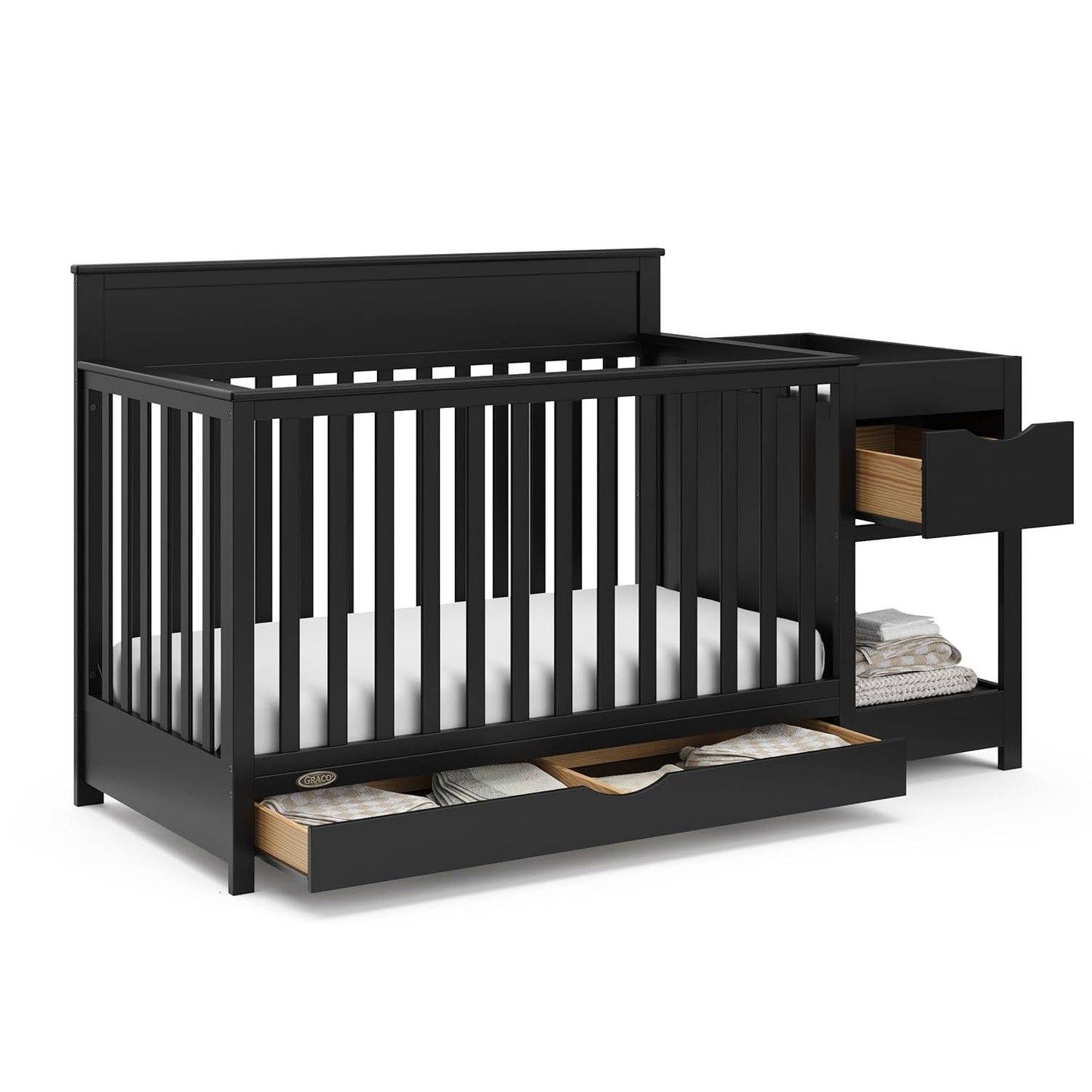Graco Shiloh 5-in-1 Convertible Crib & Changer for Nursery