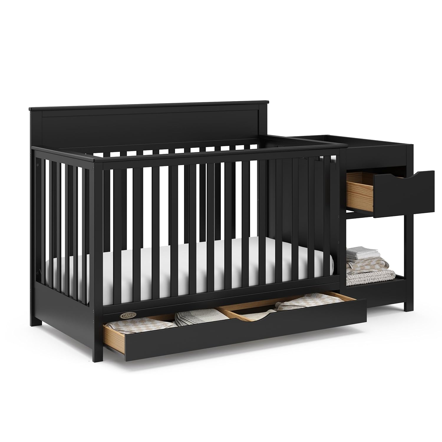 Graco Shiloh 5-in-1 Convertible Crib & Changer for Nursery
