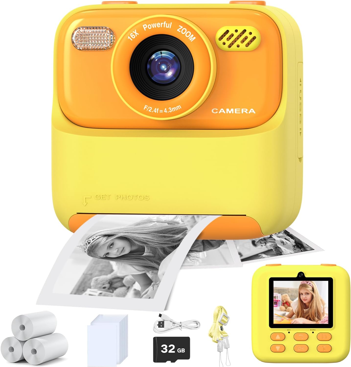 Masterbee Kids Camera Instant Print Photo for Creative Fun