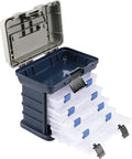 Fishing Tackle Box 4 Layers Portable Organizer - Compact Carry Case