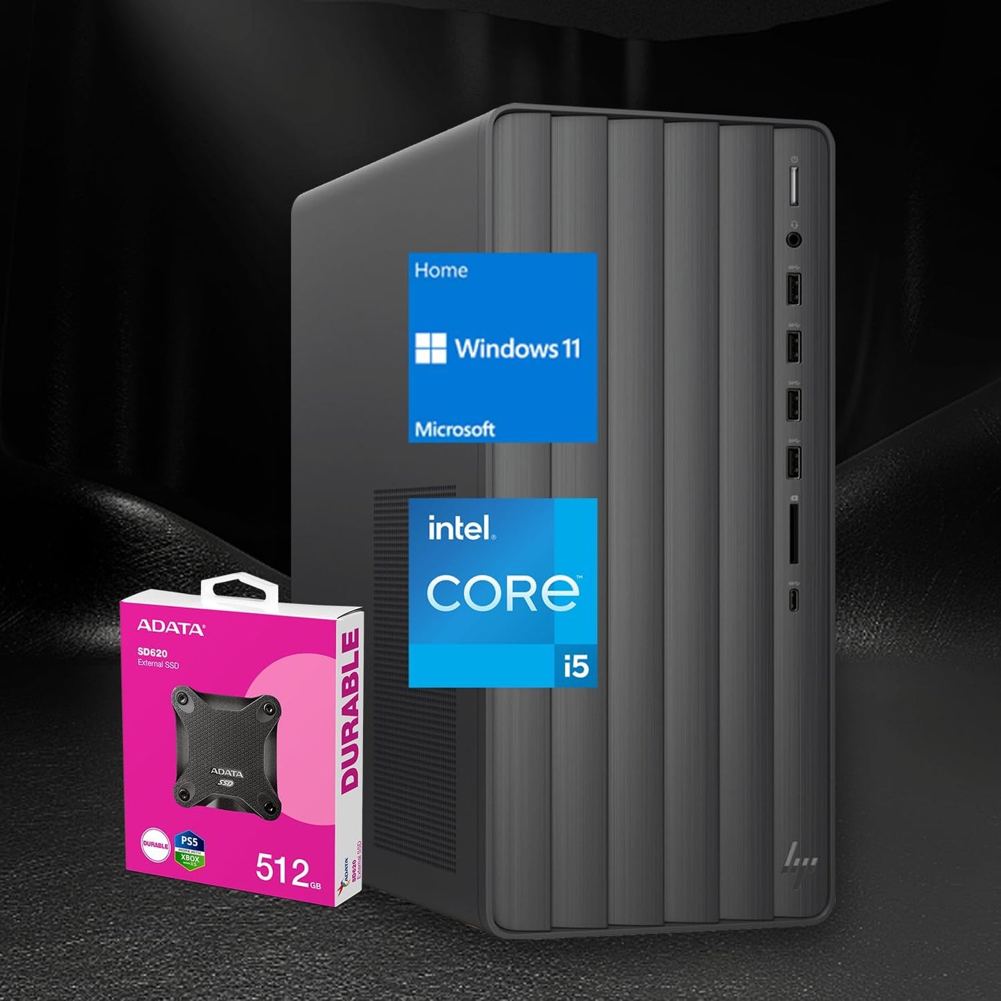 HP Envy i5 Desktop: Faster Performance + 512GB External SSD!