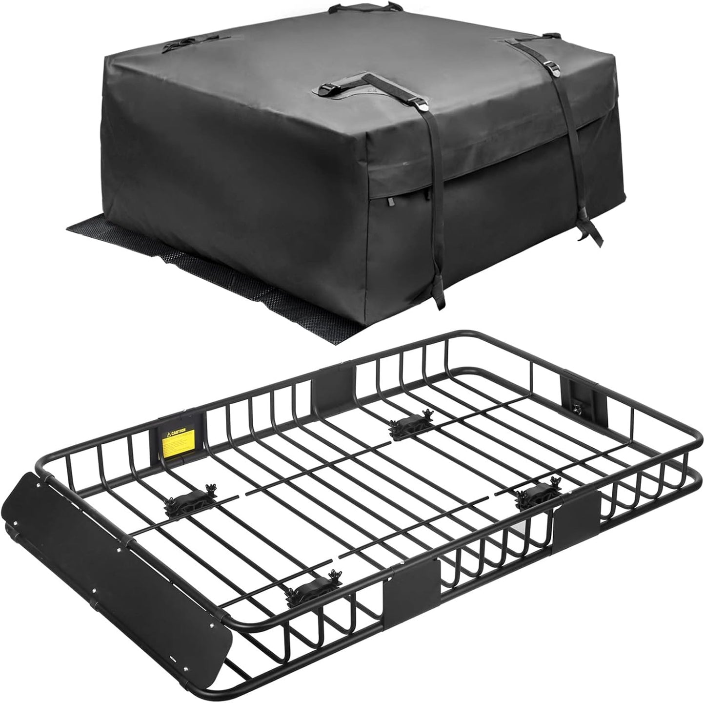 Leader Accessories Roof Rack Cargo Basket Set for Travel Needs