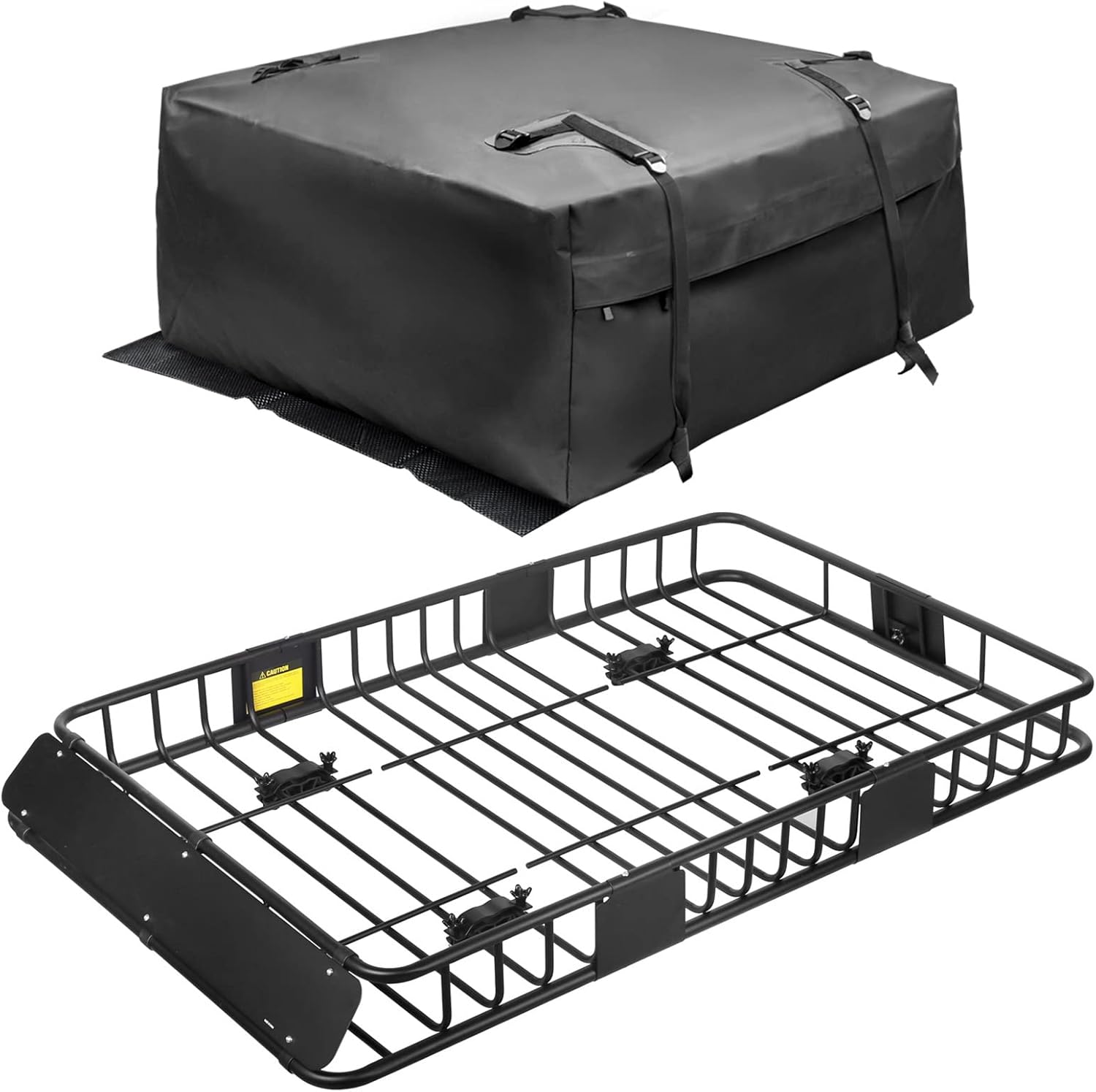 Leader Accessories Roof Rack Cargo Basket Set for Travel Needs
