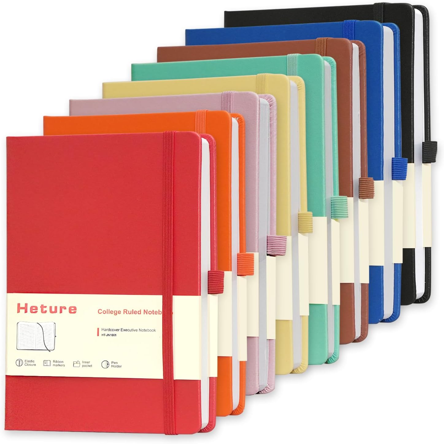 8 Pack Lined Journal Notebooks for Writing and Travel Use