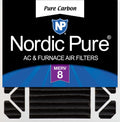 Nordic Pure 20x20x5 Odor Reduction MERV 8 Filter - Carbon Pleated