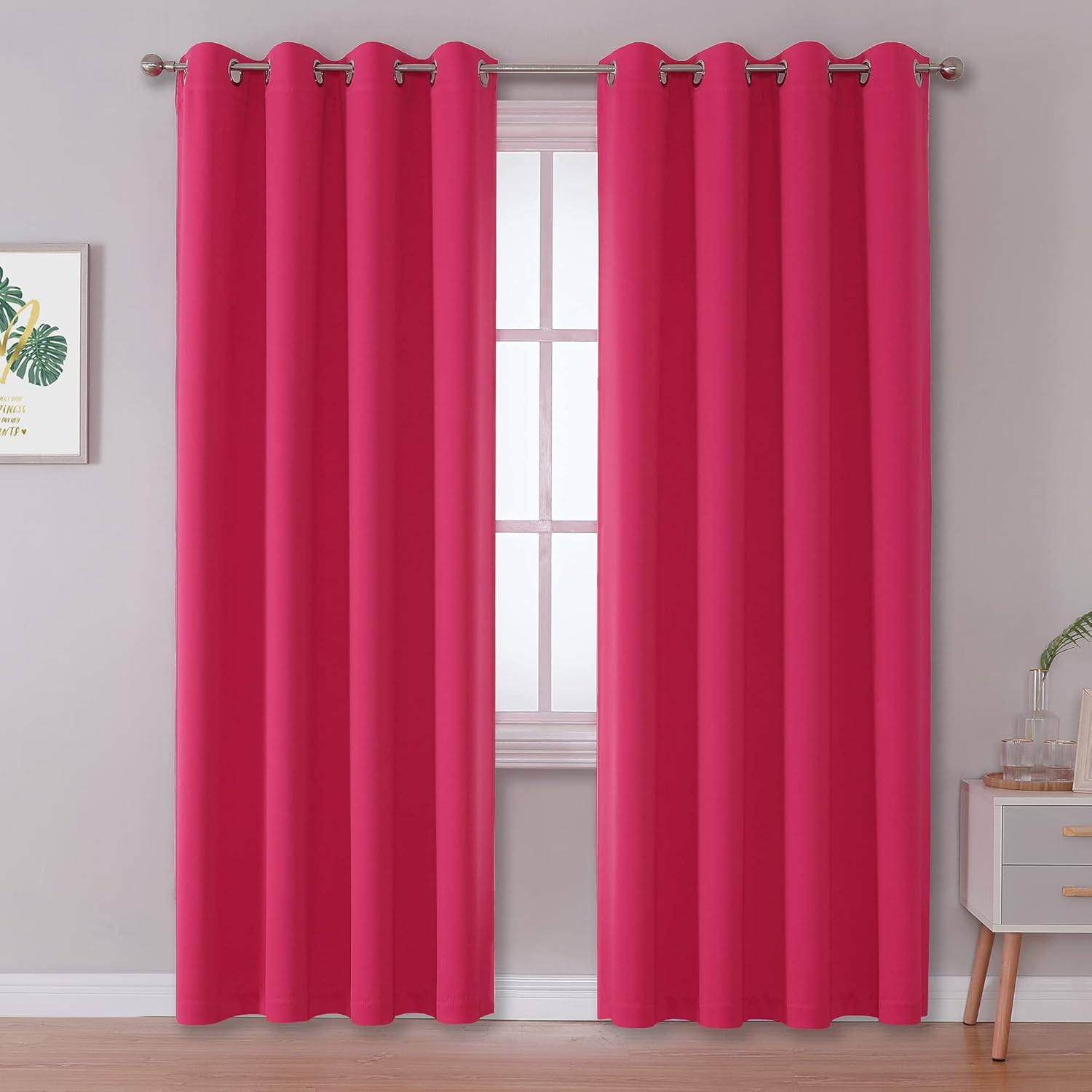 DUALIFE Room Darkening Curtain Panels for Energy Efficiency