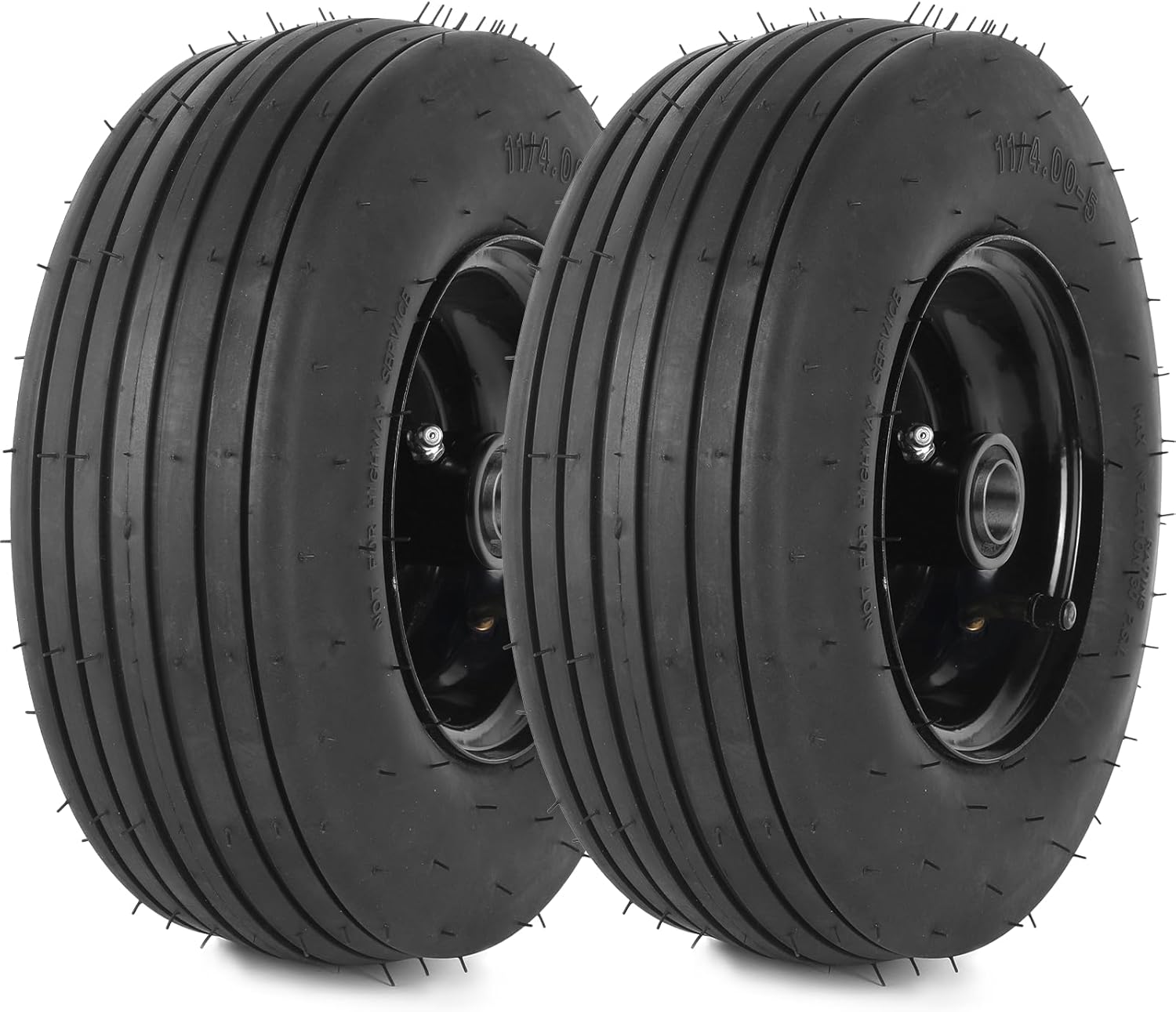 11x4.00-5 Tire and Wheel Assembly for Lawn Mowers and Tractors