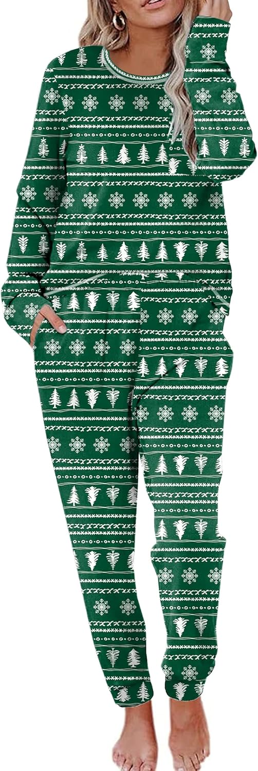 Ekouaer Pajamas Women's Long Sleeve Pj Set for Ultimate Comfort