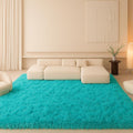 Fluffy Plush Shag Rug 5x7 Teal Blue - Ultra Soft Area Rug for Living