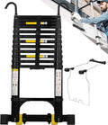 Wolec Telescoping Ladder: 17.5 FT Aluminum Extension Tool