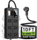 Outdoor Power Strip Weatherproof with USB Ports - Patio Surge