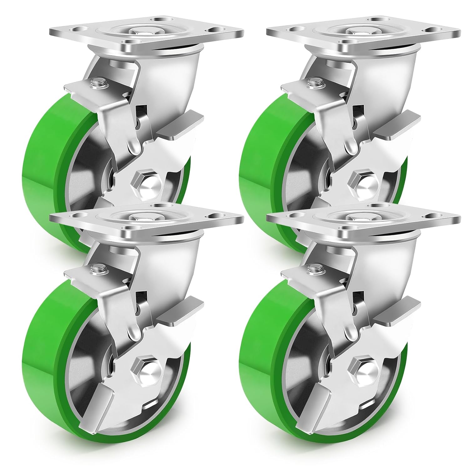 5 Inch Heavy Duty Industrial Grade Caster Set for Equipment