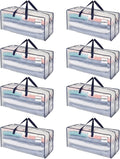 VENO 8 Pack Moving Bags w/ Backpack Straps - Heavy Duty Moving