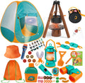 Kids Camping Set 50pcs with Tent & Starry Projector - Fun Pretend Play