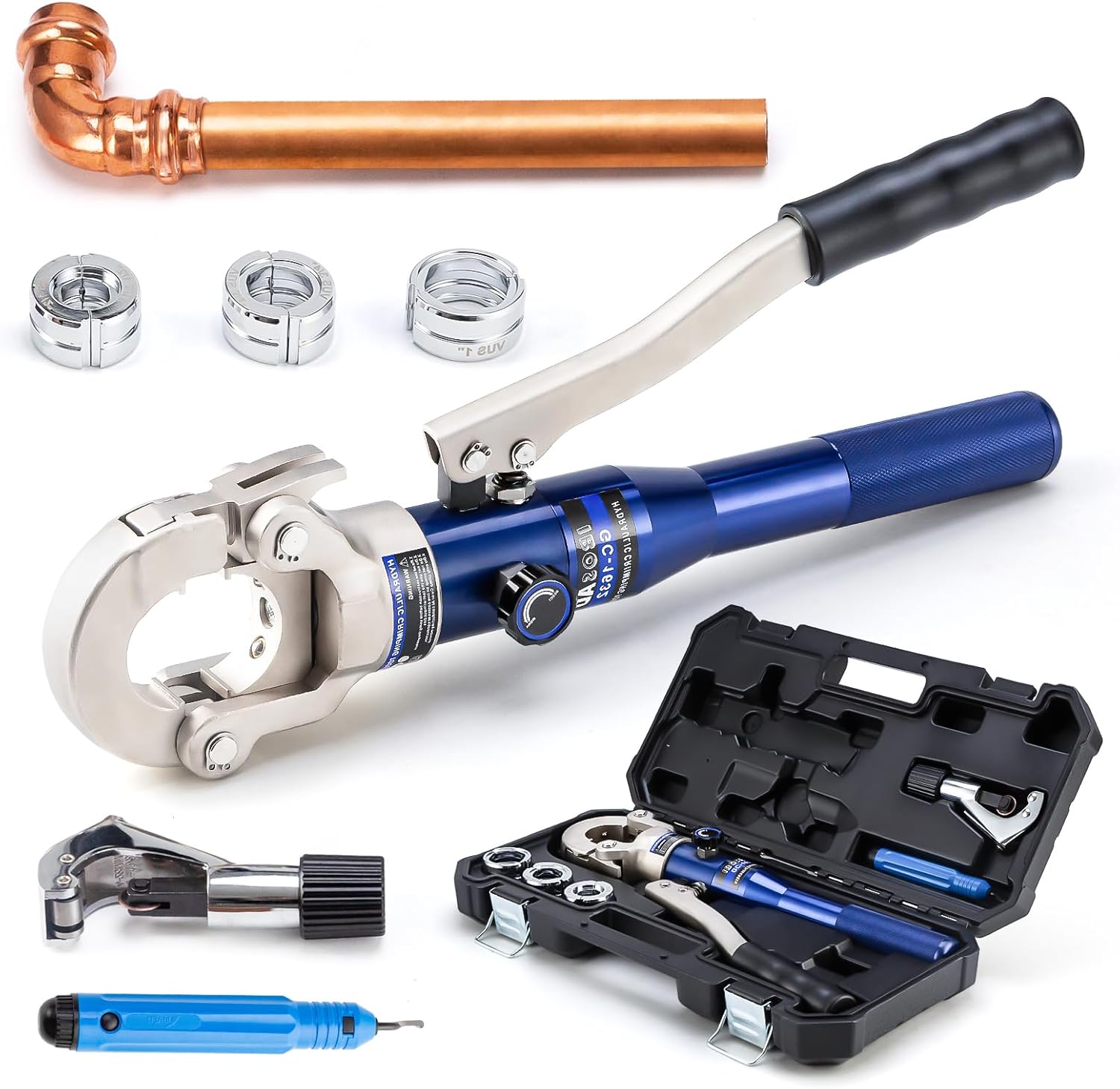 IBOSAD Copper Tube Fittings Crimping Tool for Hydraulic Pipes