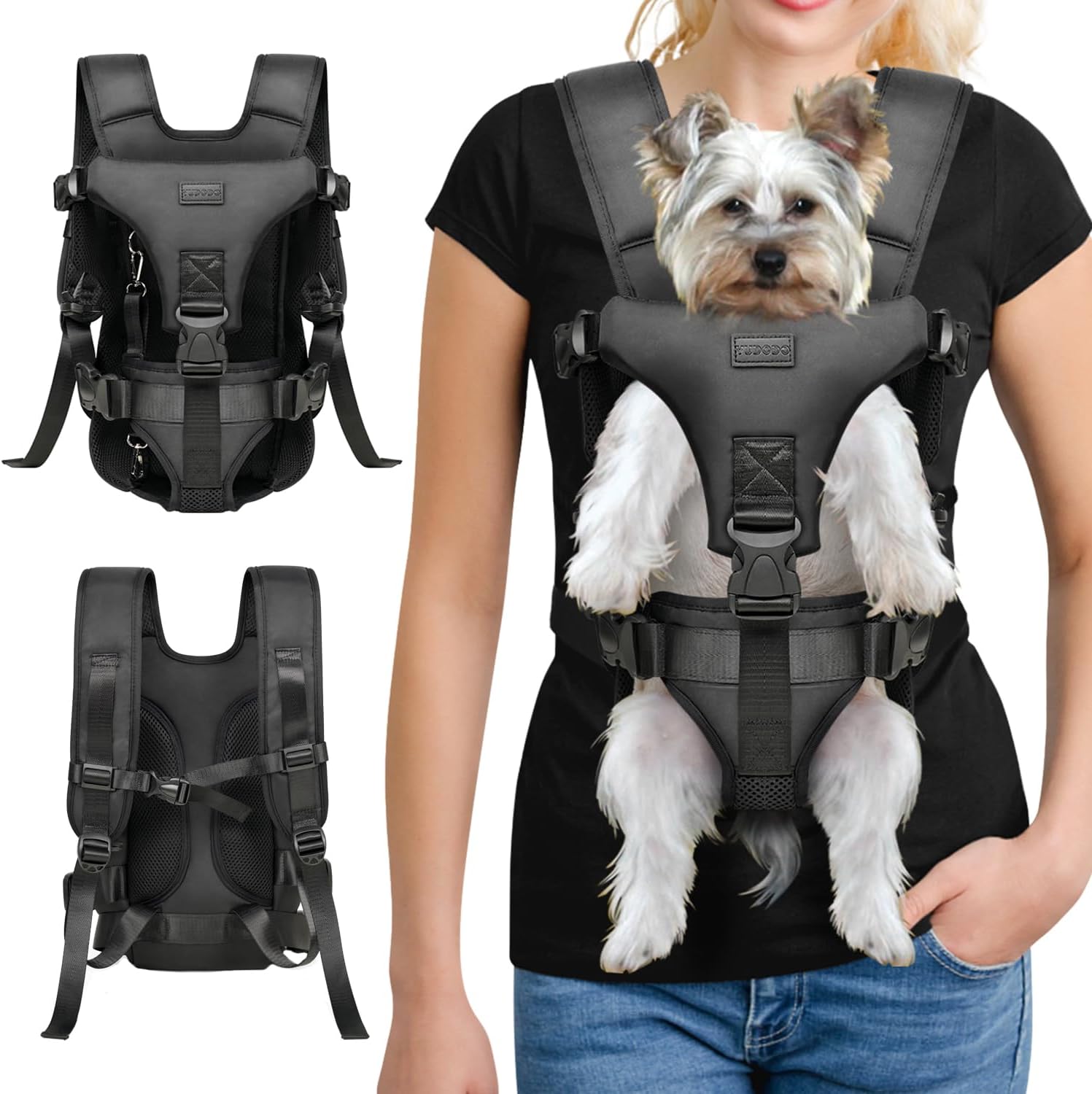 YUDODO Front Dog Carrier Backpack - Convenient Hands-Free Travel
