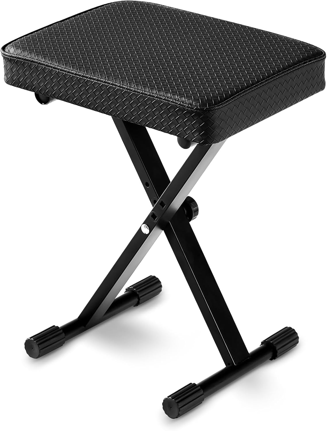 Adjustable Piano Bench with Waterproof Synthetic Leather Seat