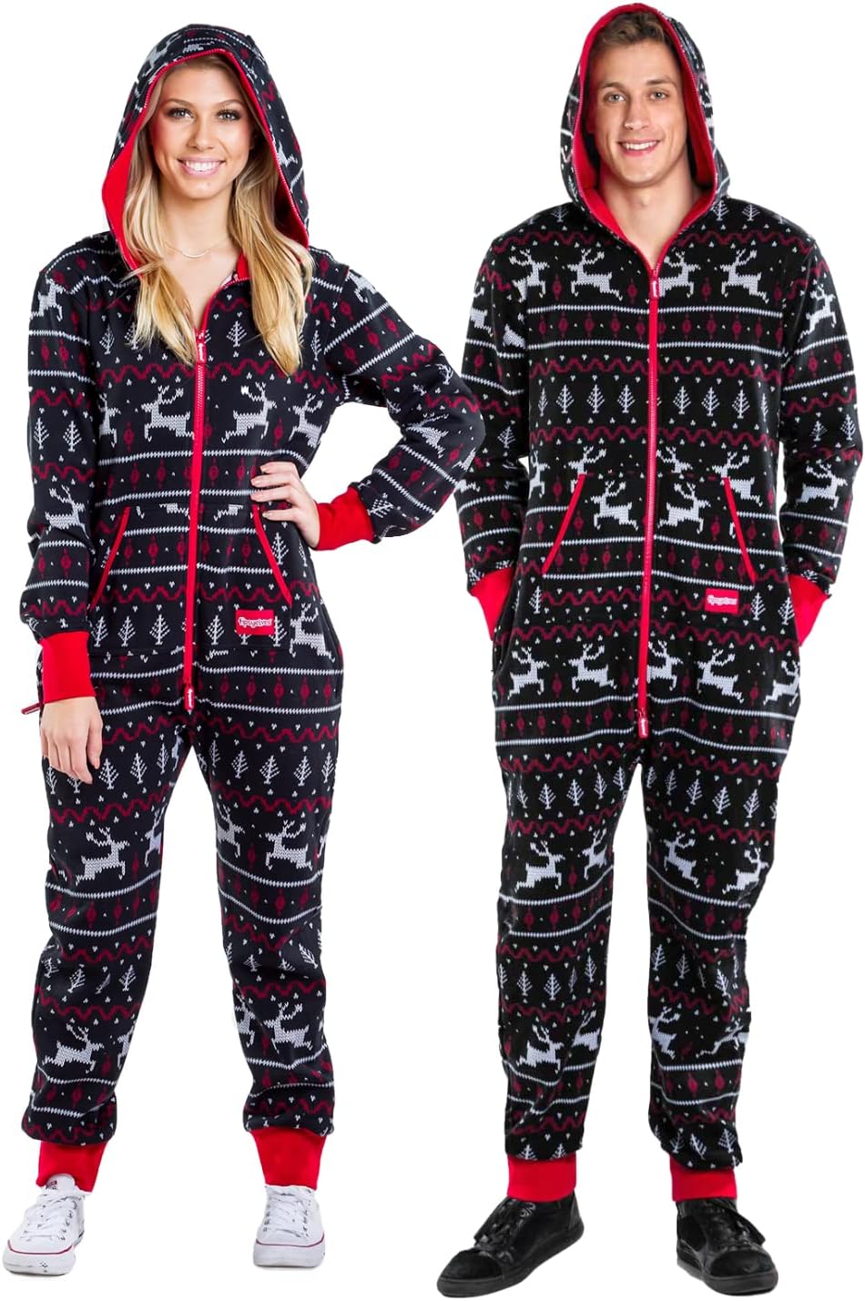 Tipsy Elves Christmas Onesies for Adults - Comfy Jumpsuits