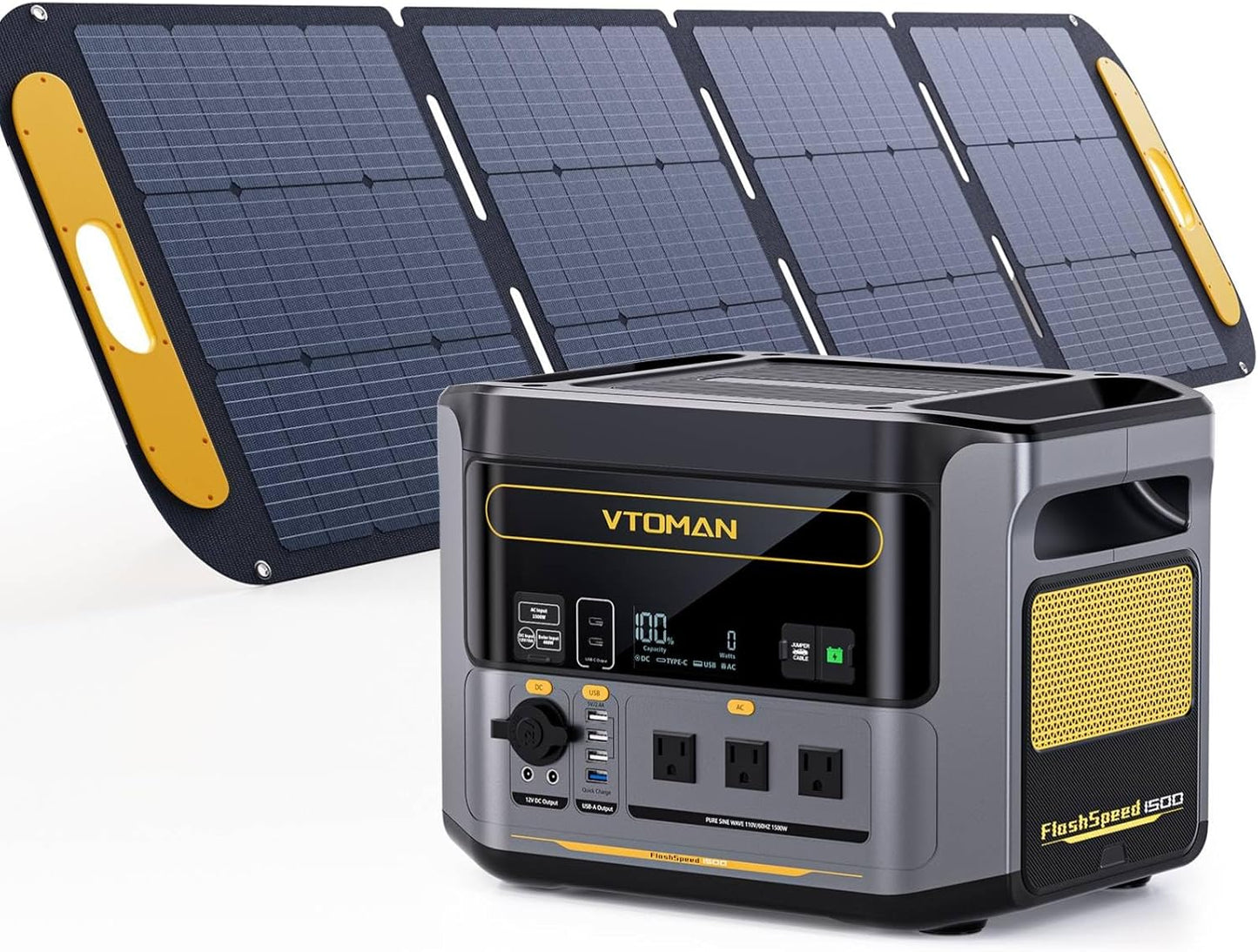 VTOMAN FlashSpeed 1500 Portable Power Station for Camping