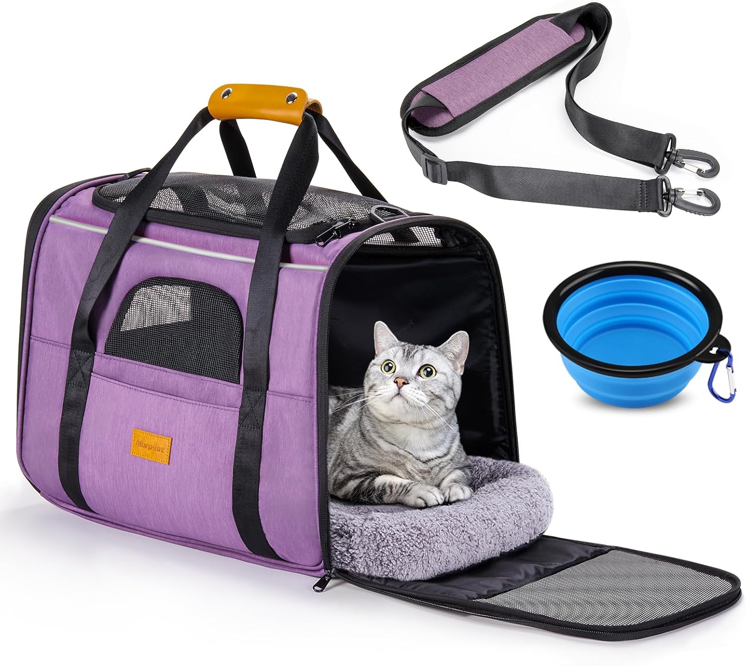 Morpilot Cat Carrier - Soft Sided Carrier for Medium Pets