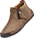 alcubieree Mens Casual Leather Chukka Boots - Lightweight Comfort