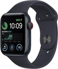 Apple Watch SE 2nd Gen - GPS + Cellular, 44mm, Midnight Aluminum Case