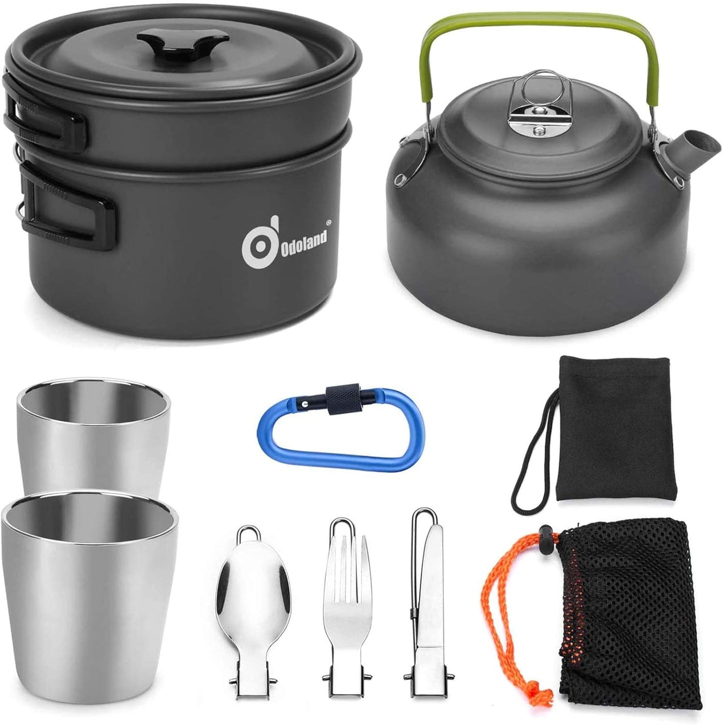 Odoland Lightweight Camping Cookware Set - Outdoor Essentials