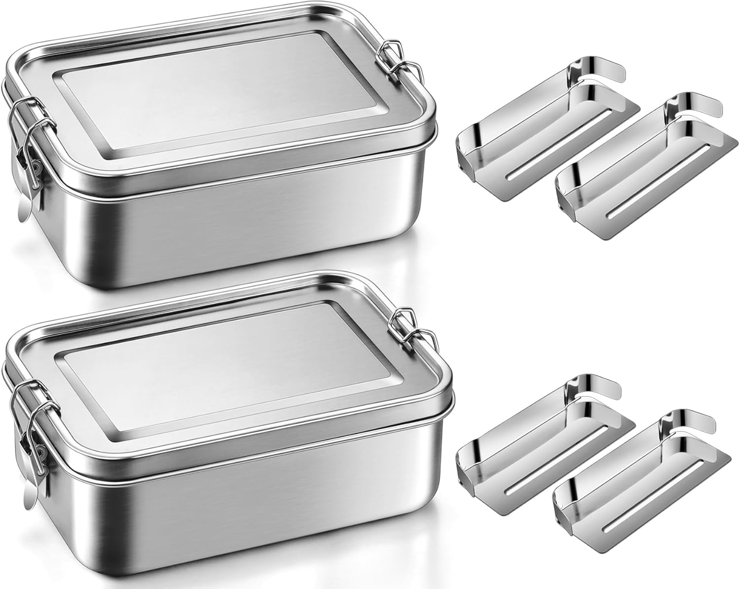 Leonyo 47oz Stainless Steel Lunch Box Set for Adults and Kids