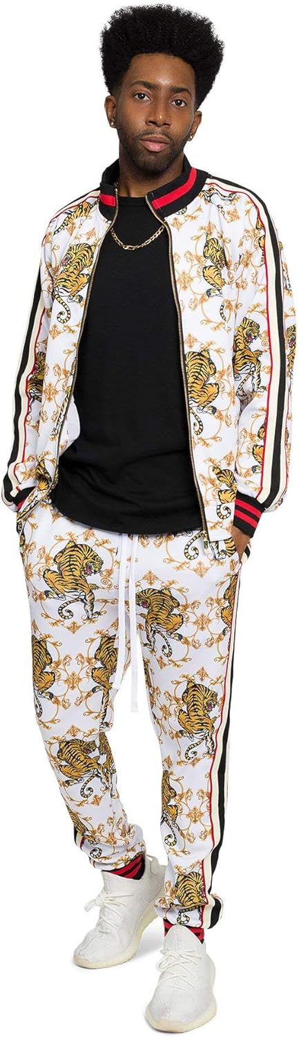 G-Style USA Men's Velour Velvet Tracksuit Sets for Casual Wear