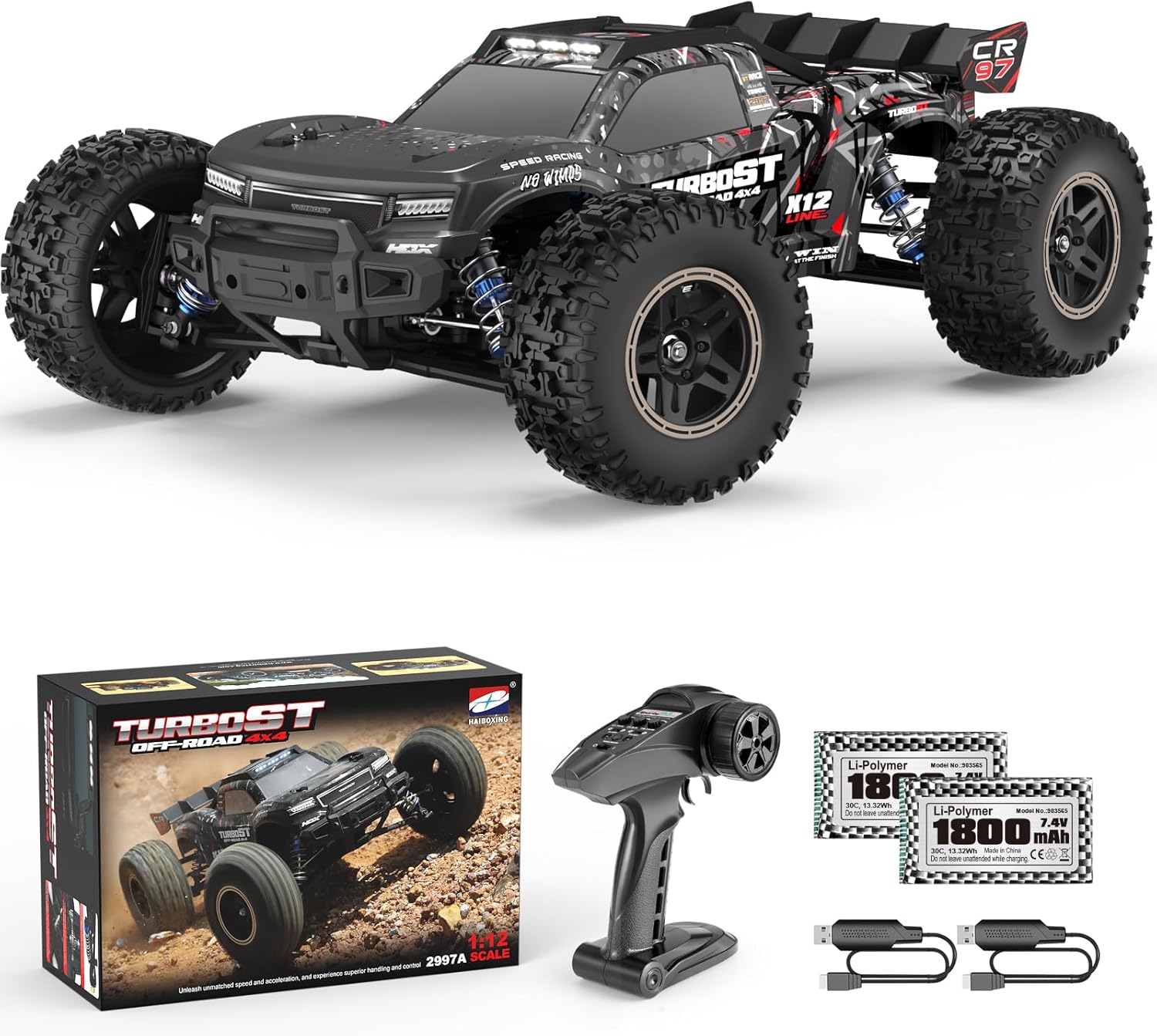 HAIBOXING 2997A Brushless RC Car: Thrilling 45 MPH Off-Road Fun