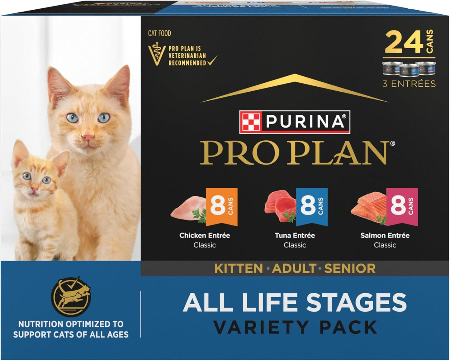 Purina Pro Plan High Protein Wet Cat Food Variety Pack for Cats