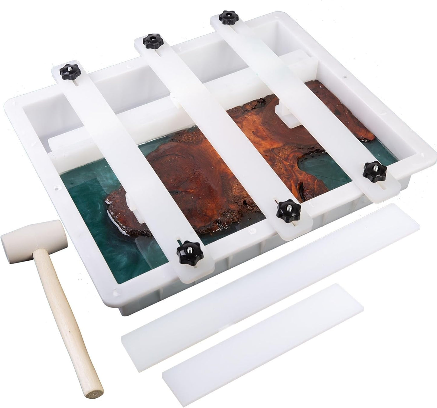 Kalinta Epoxy Mold with Divider Adjustable for Creative Projects