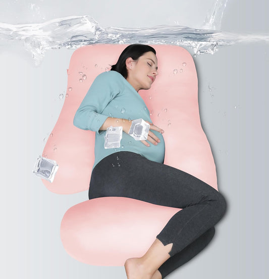 MOON PARK Pregnancy Pillow - U Shaped Full Body Maternity Support