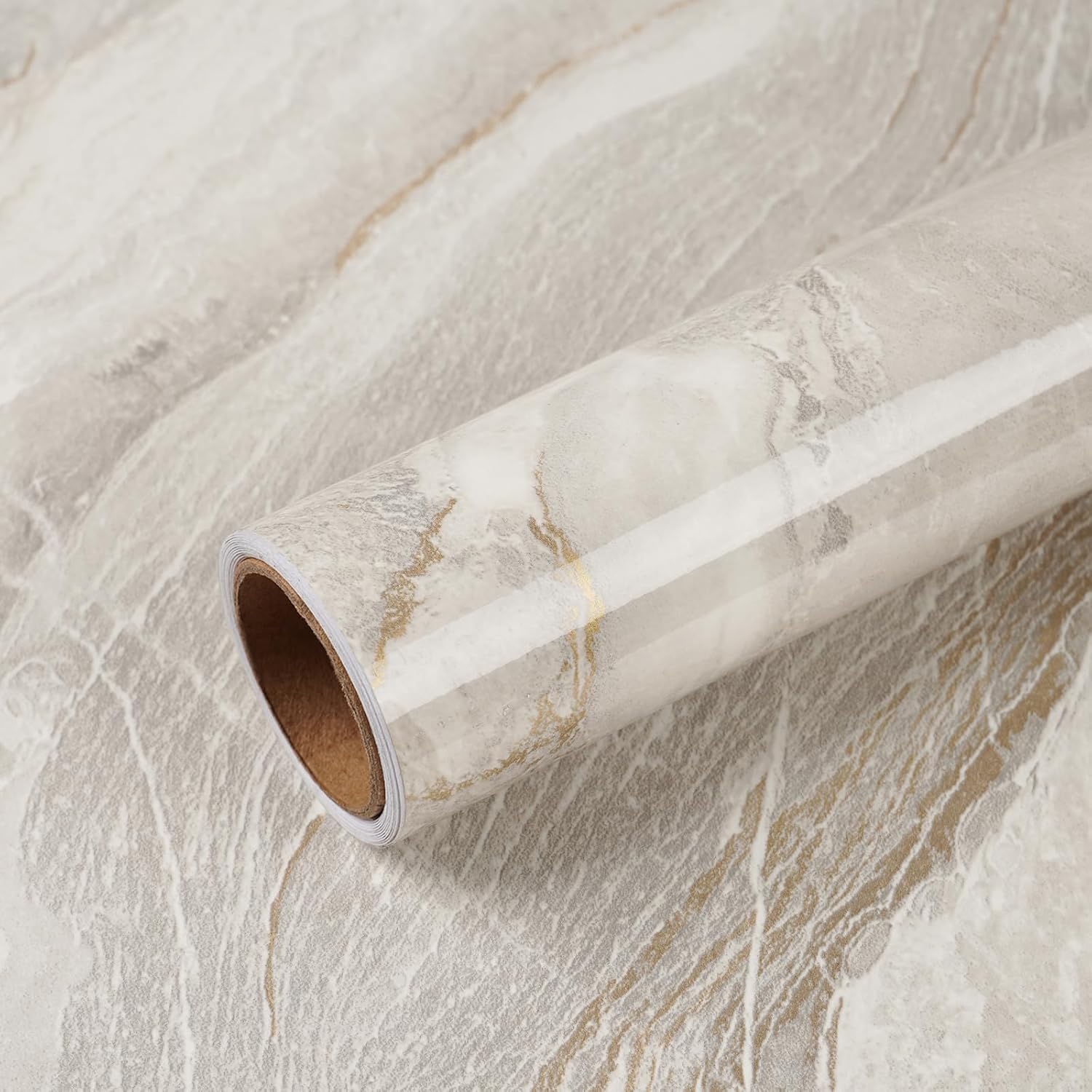 VEELIKE Large Size Marble Contact Paper for Kitchen Countertops