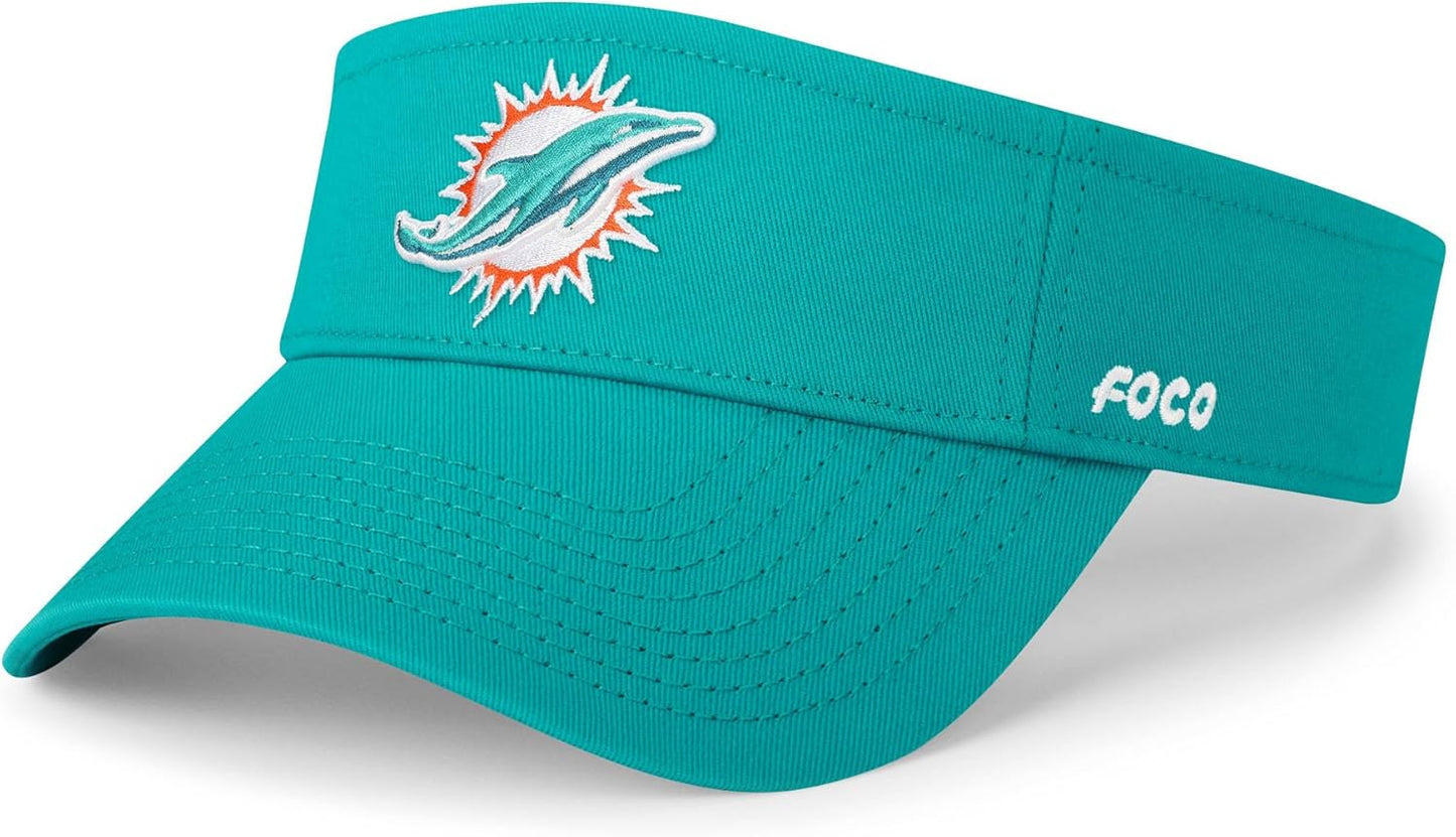 FOCO NFL Mens Team Logo Visor Hat for Ultimate Fan Style