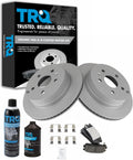 TRQ Rear Brake Pad & Rotor Kit Compatible with 2010-17 Equinox/Terrain