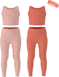 Active Girls Leggings and Crop Top Set for Comfortable Play